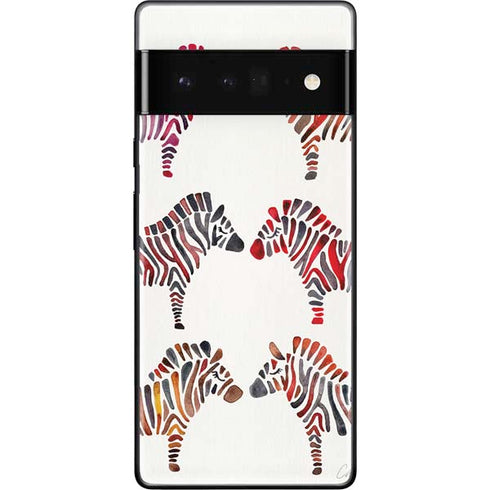 Cat Coq Rainbow Zebras Google Pixel 6 Pro Skin